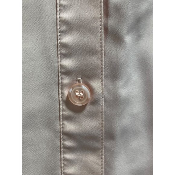 Notations Vintage Button Down Blouse Pink Size 2X Y2K Coastal Flowy Minimalist - Picture 7 of 11